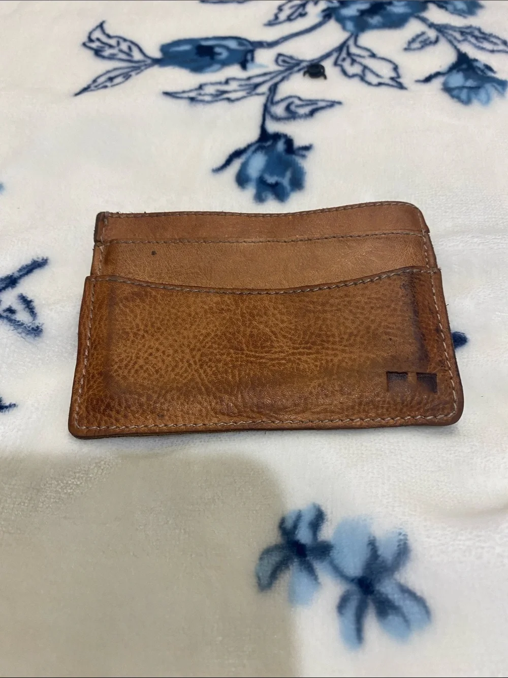 Bed Stu Tan Leather Card Holder - Minimalist Wallet - Picture 1 of 10